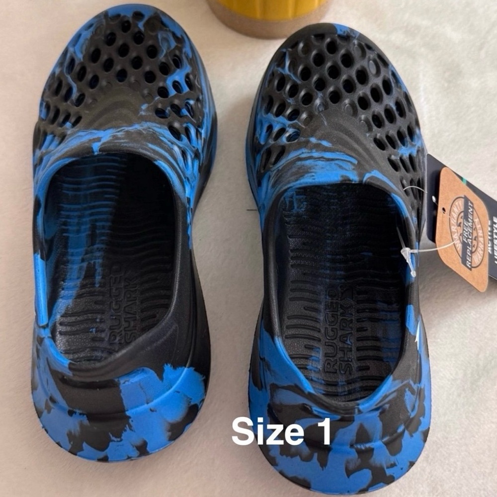 Rugged Shark Boys Slip on Water Sneakers